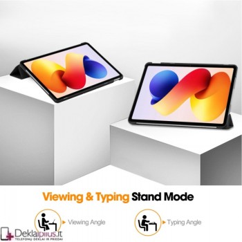 Dirbtinės odos atverčiamas dėklas - raudonas (Xiaomi Redmi Pad 2 Pro) Dirbtinės odos atverčiamas dėklas - raudonas (Xiaomi Redmi Pad 2 Pro)
